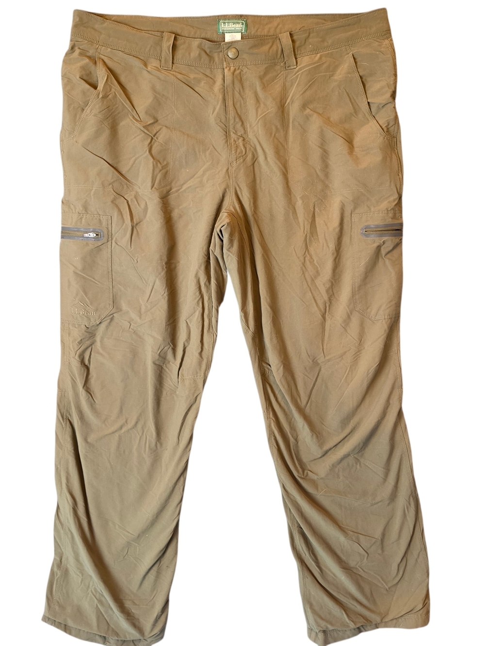 L.L.Bean Men's Cresta Hiking Pants 40x32 Green Gorpcore Outdoor Cargo Nylon